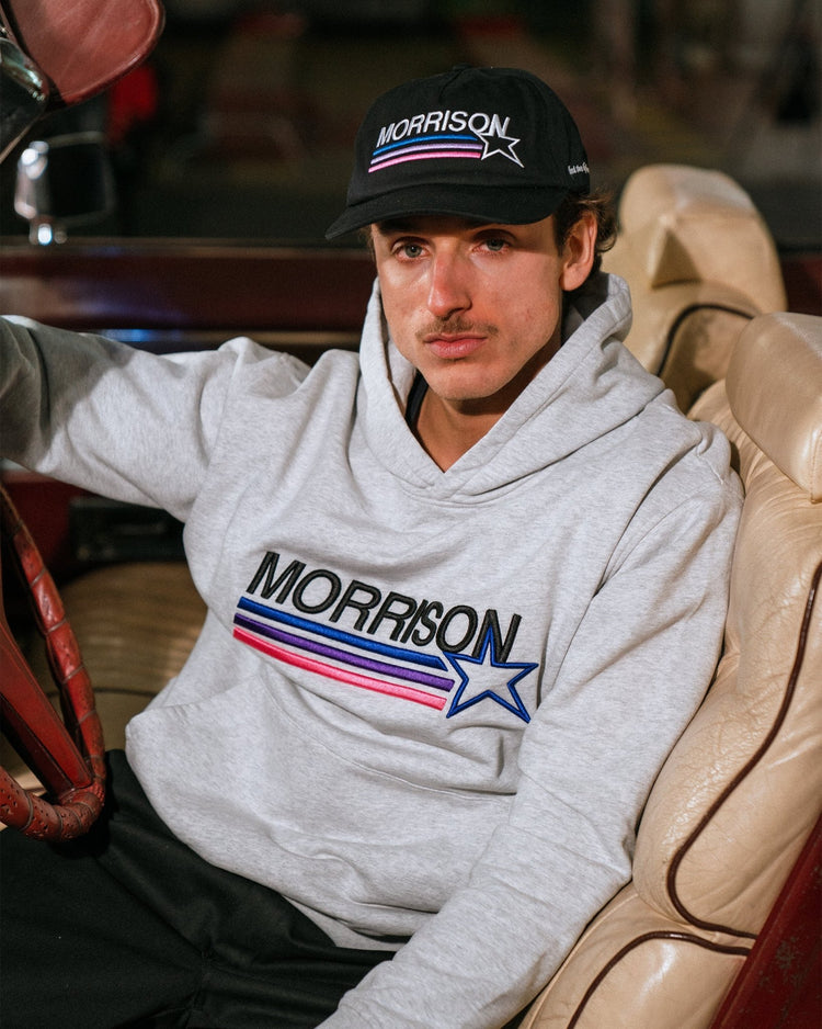 STAR GREY BOXY HOODIE - SUDADERAS - Morrison Shoes