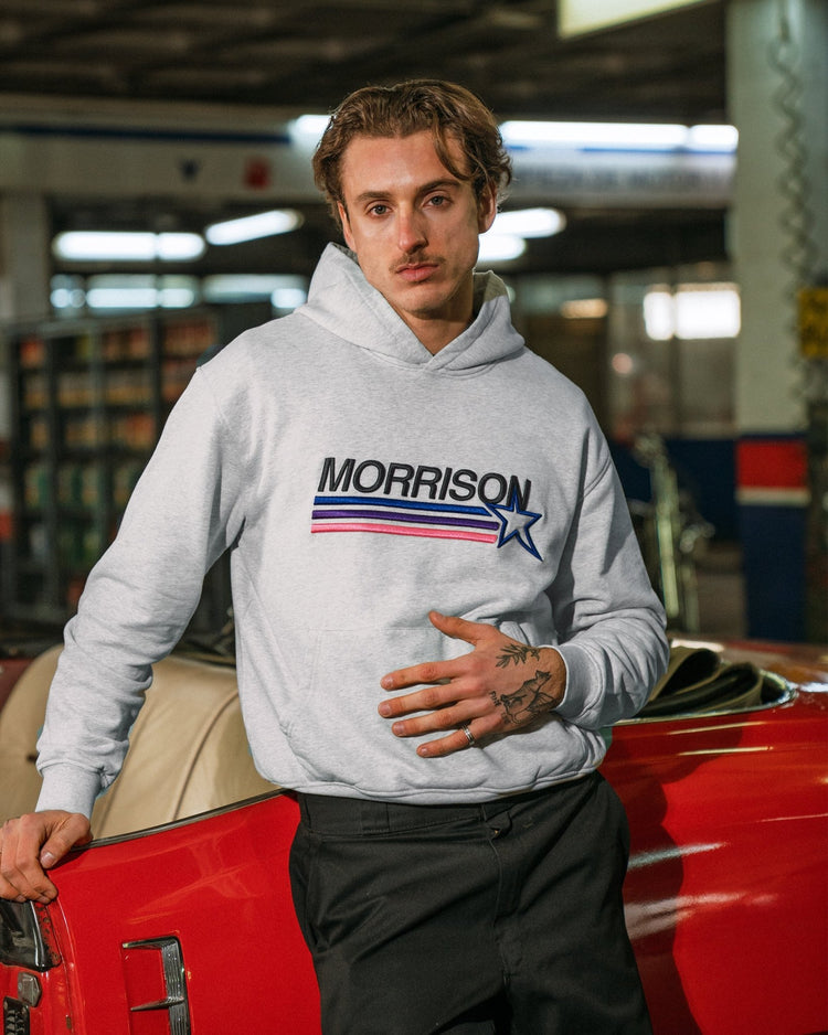 STAR GREY BOXY HOODIE - SUDADERAS - Morrison Shoes