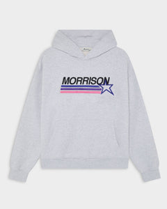 STAR GREY BOXY HOODIE