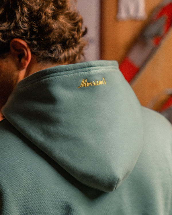 Sticker green hoodie - SUDADERAS - Morrison Shoes