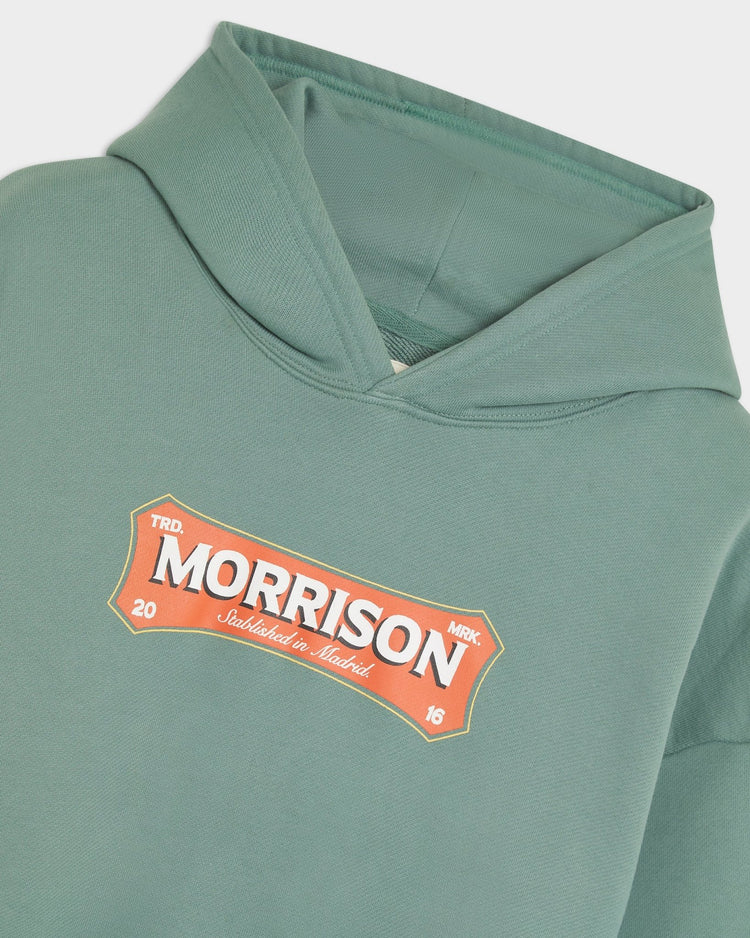 Sticker green hoodie - SUDADERAS - Morrison Shoes