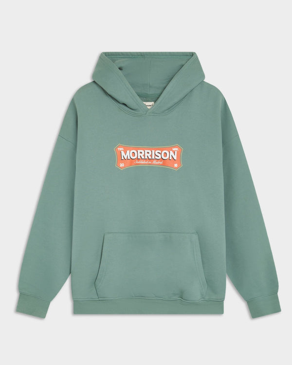 Sticker green hoodie - SUDADERAS - Morrison Shoes
