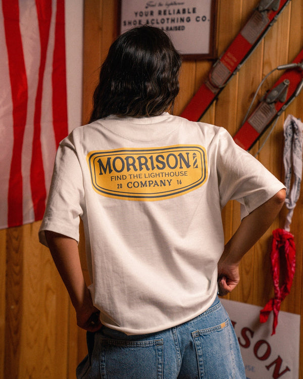 Sticker White Tee - CAMISETA - Morrison Shoes