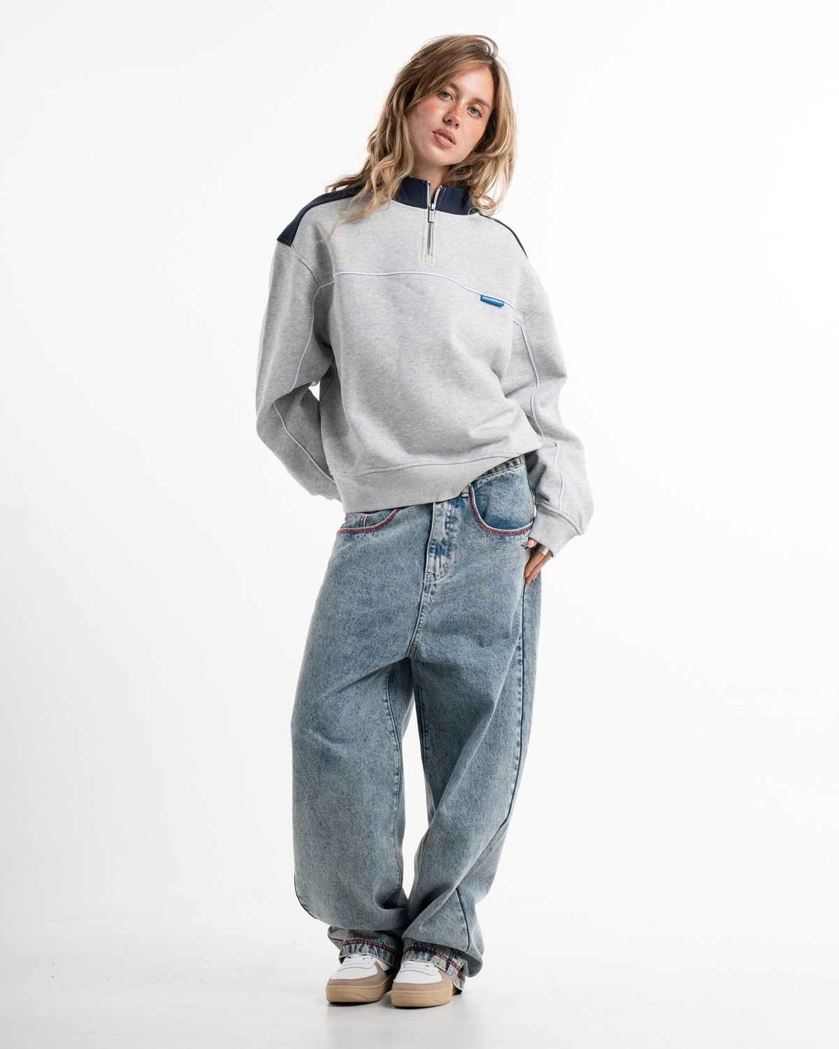 STONE MIX HALF ZIP - JERSÉIS - Morrison Shoes [woman]
