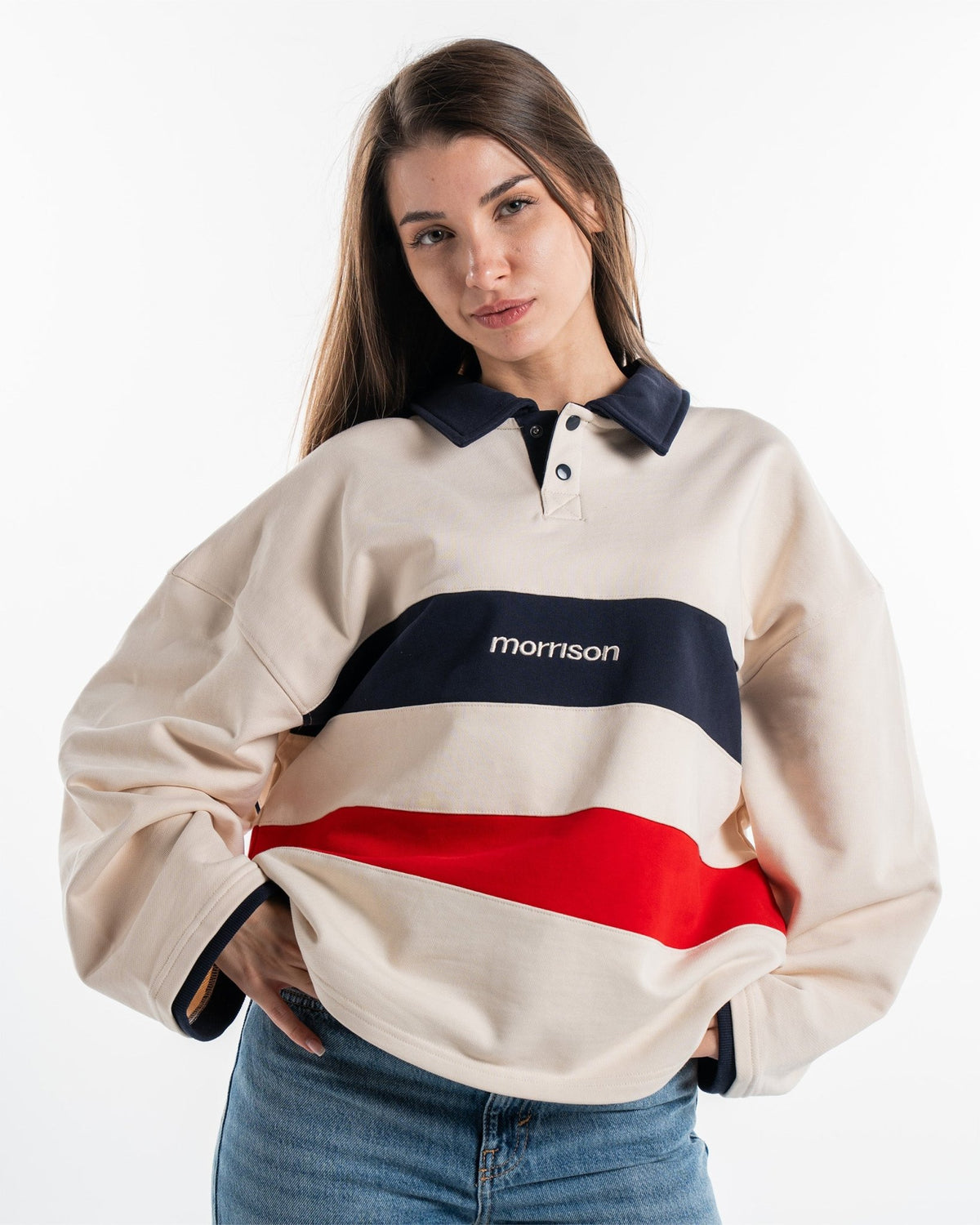 STRIPE LS POLO - SUDADERAS - Morrison Shoes [woman]
