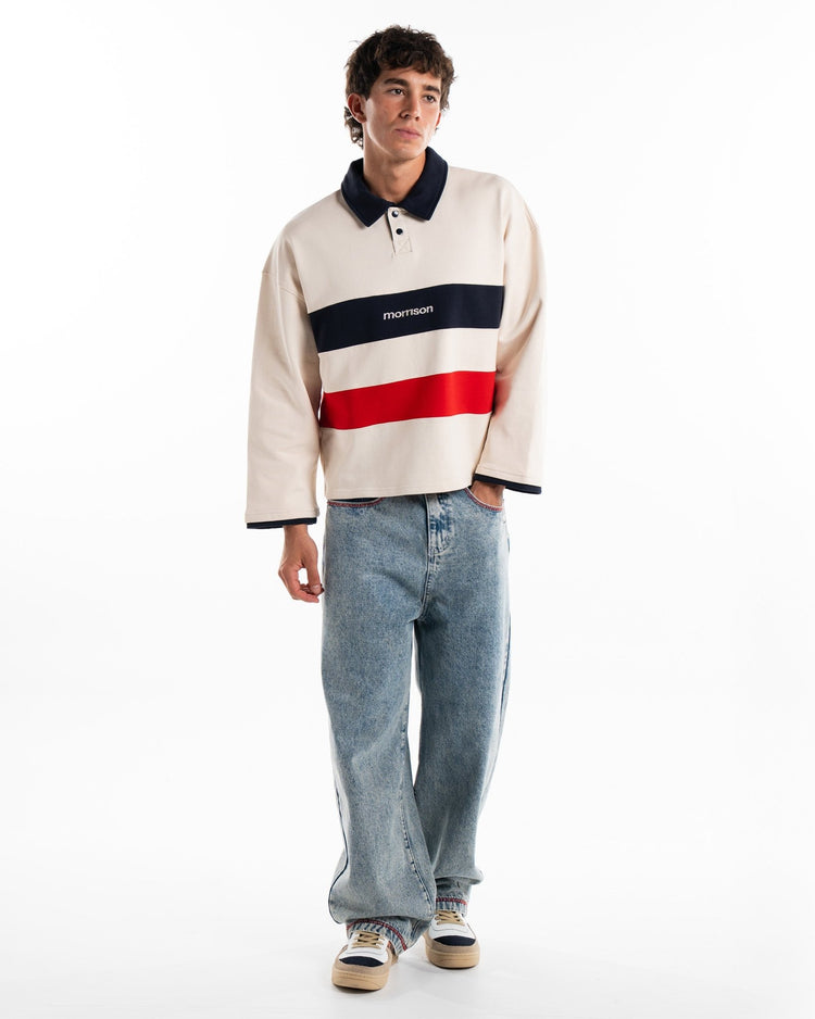 STRIPE LS POLO - SUDADERAS - Morrison Shoes [men]