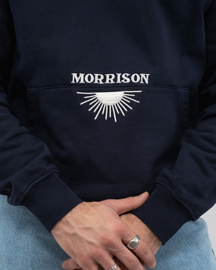 SUN NAVY BOXY HOODIE - SUDADERAS - Morrison Shoes