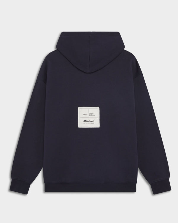 SUN NAVY BOXY HOODIE - SUDADERAS - Morrison Shoes