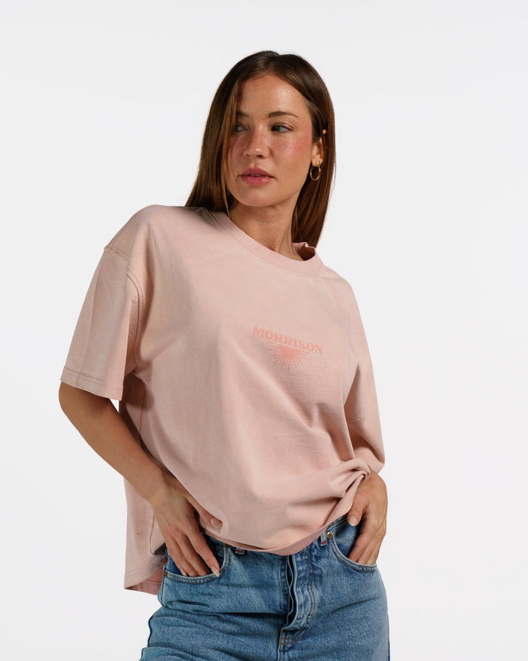 SUNSET PINK BOXY TEE - CAMISETAS - Morrison Shoes