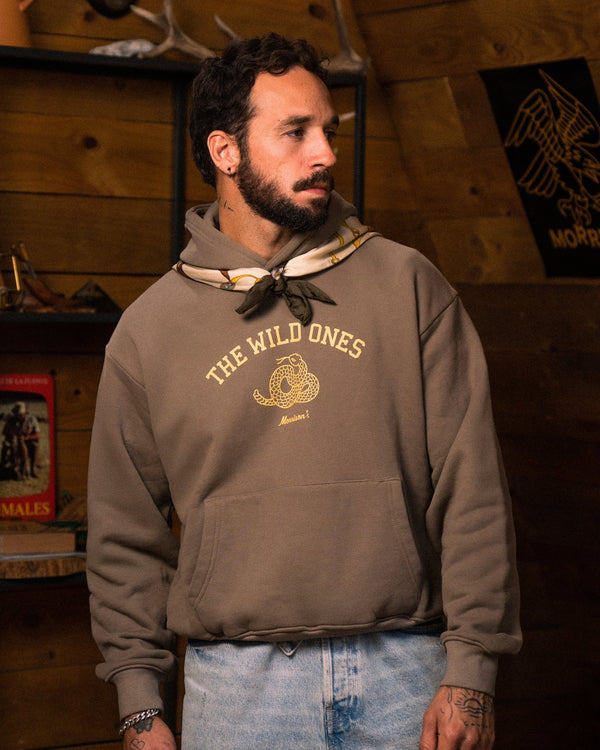 Wild brown hoodie - SUDADERAS - Morrison Shoes