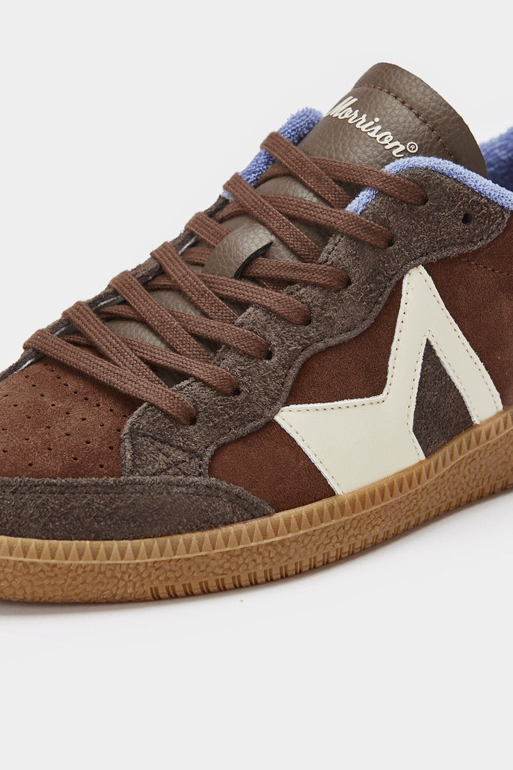 Wolf Baskets marron avec détails beiges Morrison – Morrison Shoes