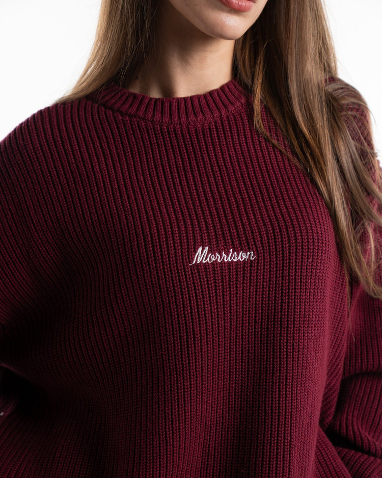 WORLD BURGUNDY KNIT - JERSÉIS - Morrison Shoes