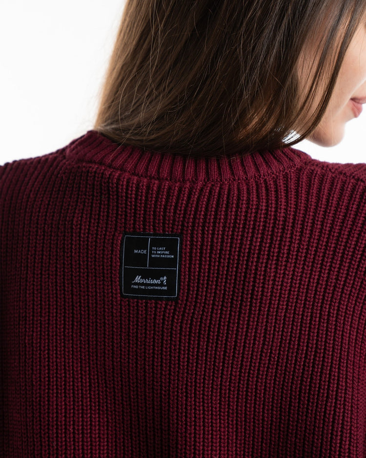 WORLD BURGUNDY KNIT - JERSÉIS - Morrison Shoes