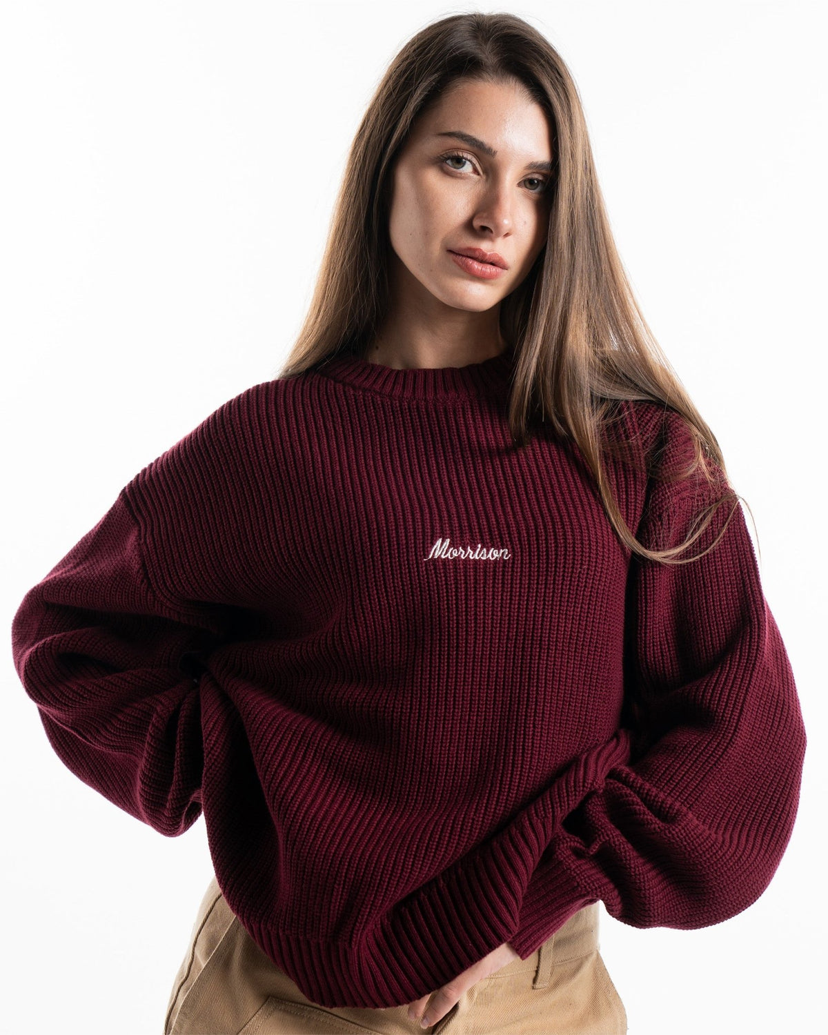 WORLD BURGUNDY KNIT - JERSÉIS - Morrison Shoes