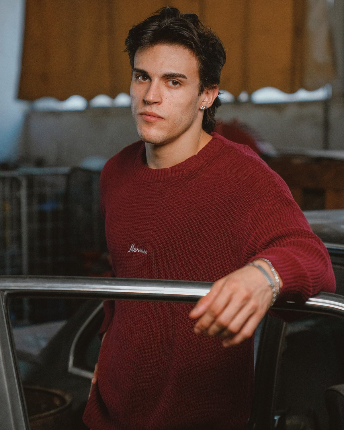 WORLD BURGUNDY KNIT - JERSÉIS - Morrison Shoes