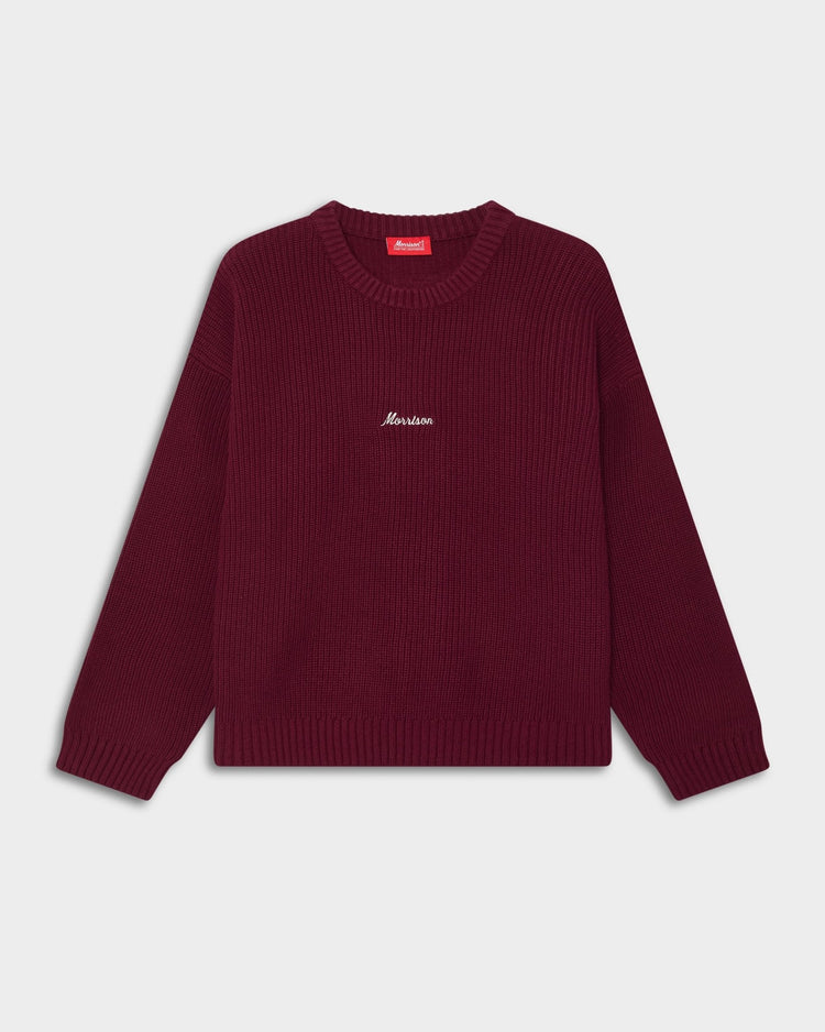 WORLD BURGUNDY KNIT - JERSÉIS - Morrison Shoes
