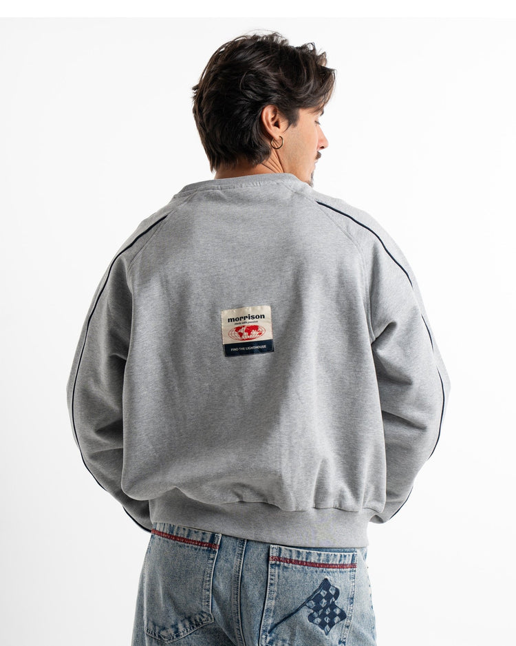 WORLD GREY LOOSE SWEAT - JERSÉIS - Morrison Shoes