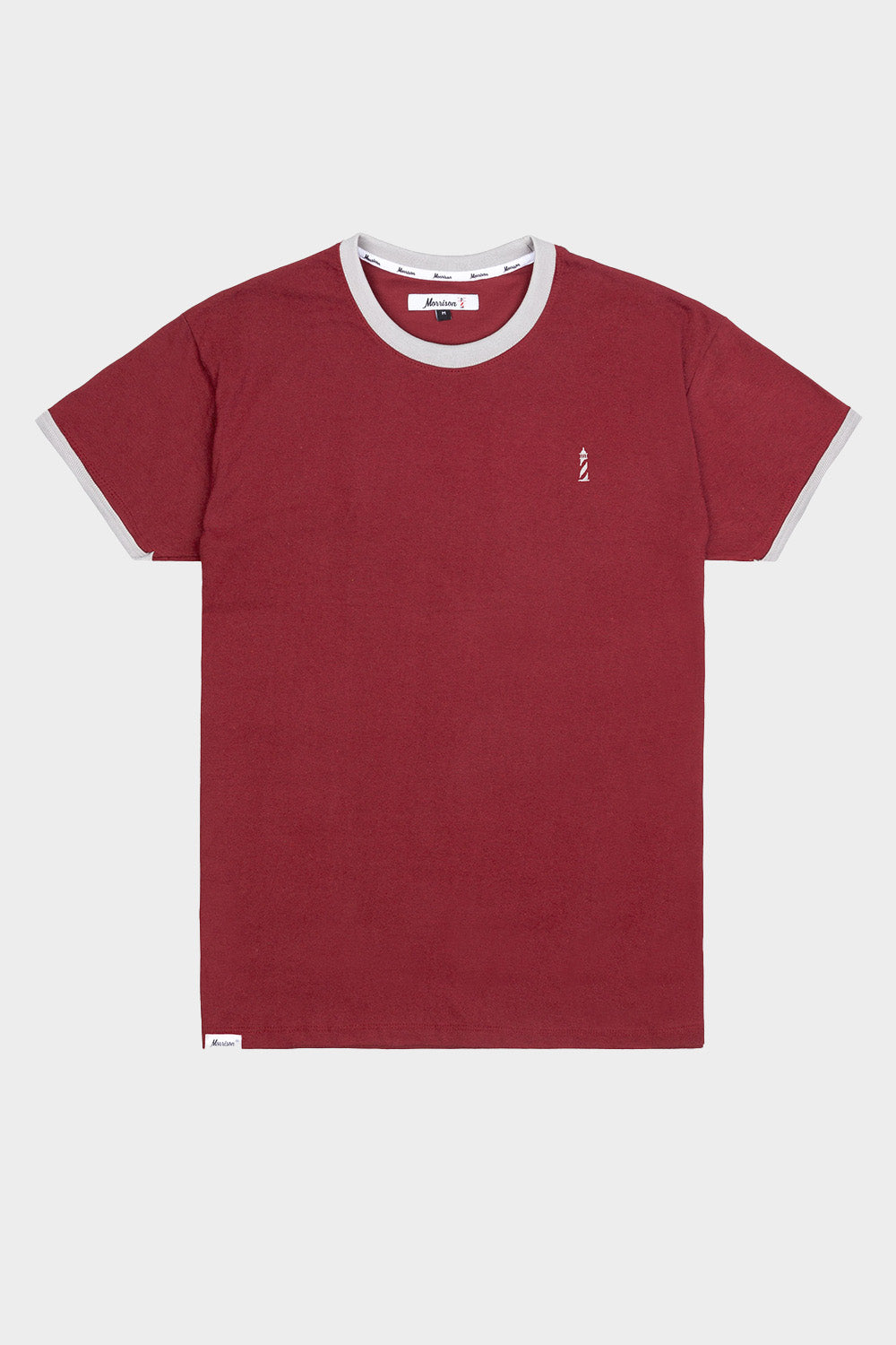 Burgundy Grey Tee