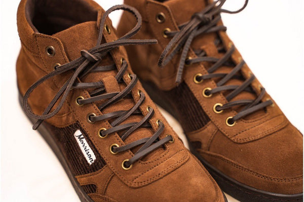 Cordones planos de piel marrón oscuro - CORDONES - Morrison Shoes